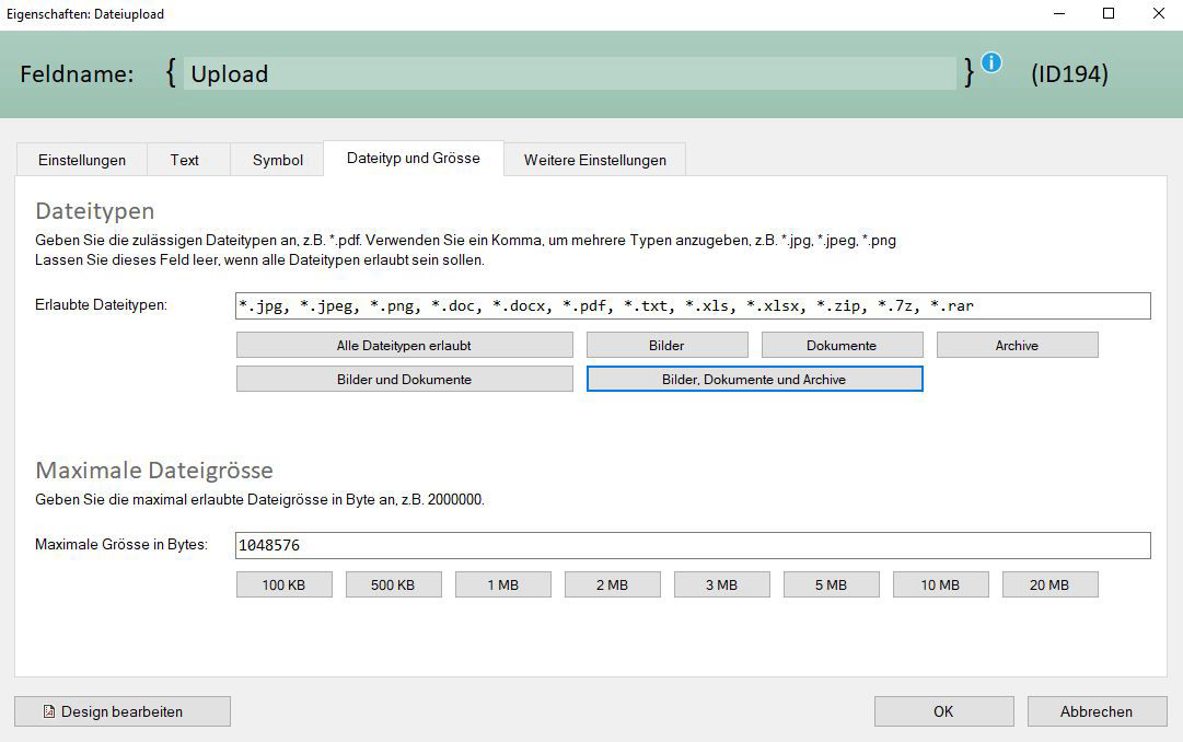 Dateiupload Dateiupload