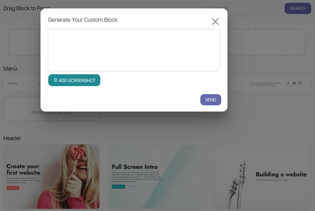 AI Custom Block