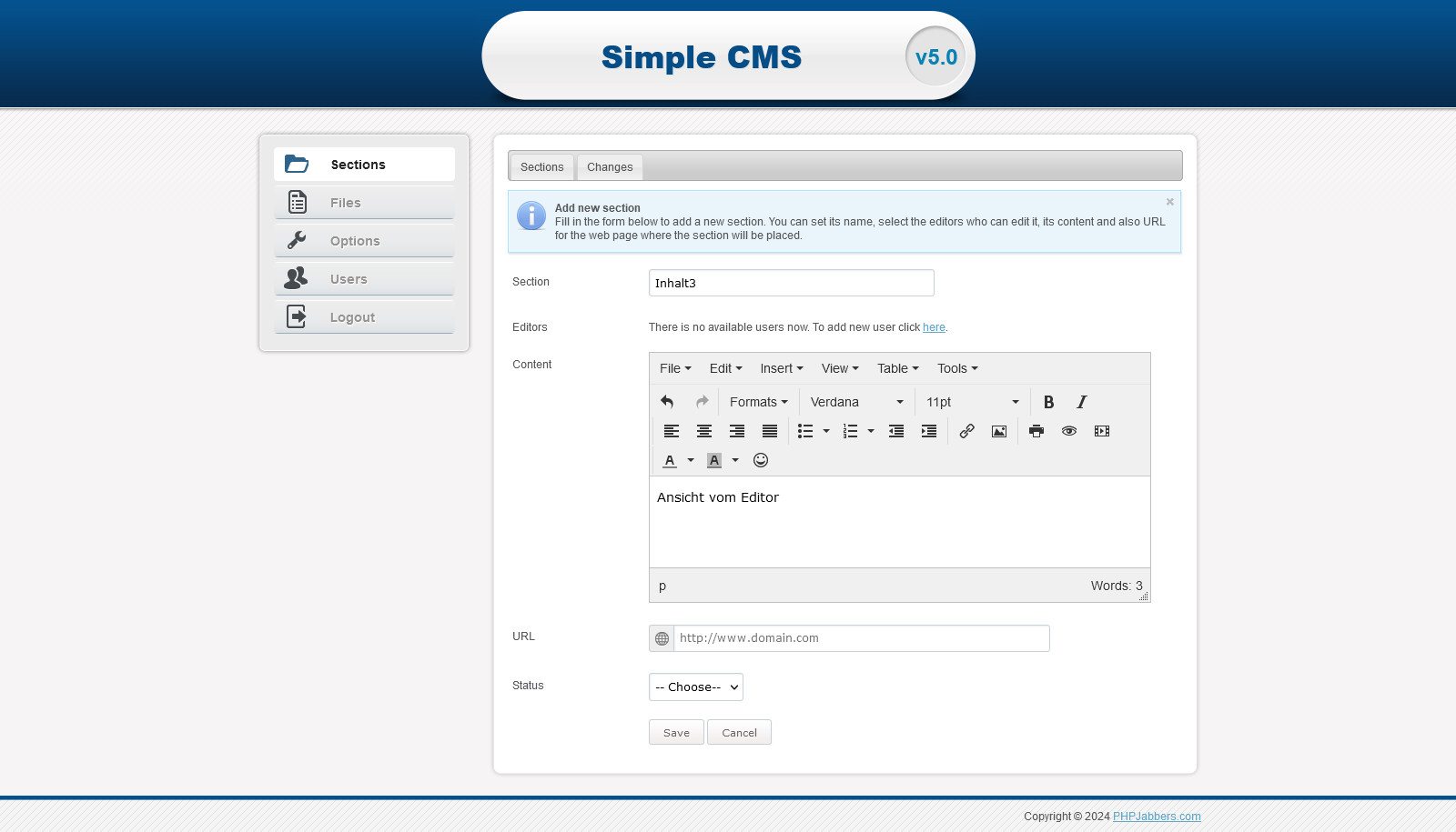 TinyMCE Editor