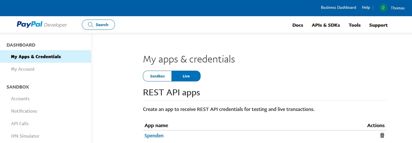 PayPal Client ID